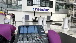 medac veranstaltung mischpult dekom